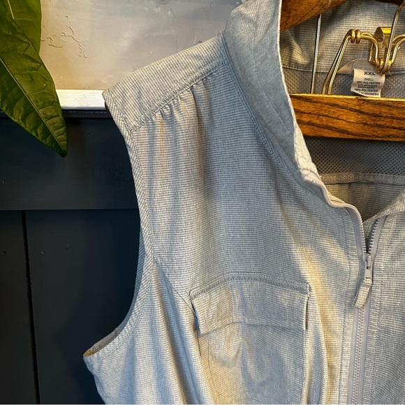 Duluth‎ Trading Co Sol Survivor Sun Protection Tunic Vest Gray Full Zip XXL - Picture 5 of 13